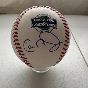CAL RIPKEN JR SIGNED RAWLINGS AUTOGRAPHED BALTIMORE ORIOLES BASEBALL W/COA - 861